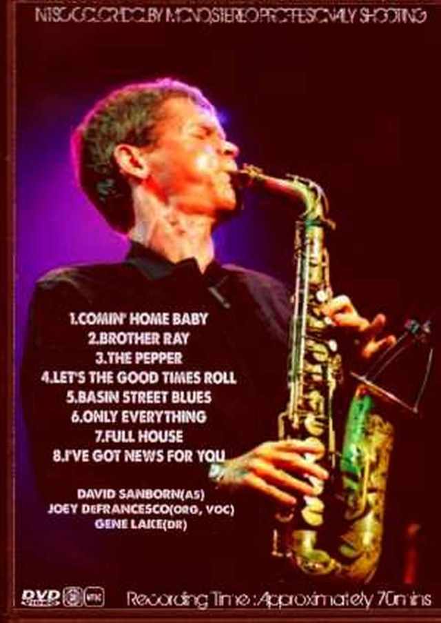 ラヴ&ハピネス [DVD] デヴィッド・サンボーン　DAVID SANBORN Love & Happiness : David Sanborn | HMV&BOOKS online - COBY-91286