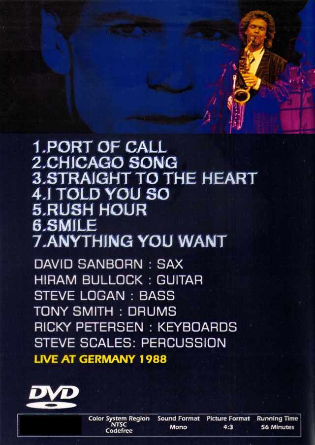 ラヴ&ハピネス [DVD] デヴィッド・サンボーン　DAVID SANBORN Amazon.co.jp: ラブ・ハピネス [DVD] : デビッド・サンボーン