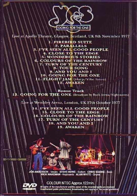Yes イエス/Live at Scotland,UK 1977 & London,UK 1977
