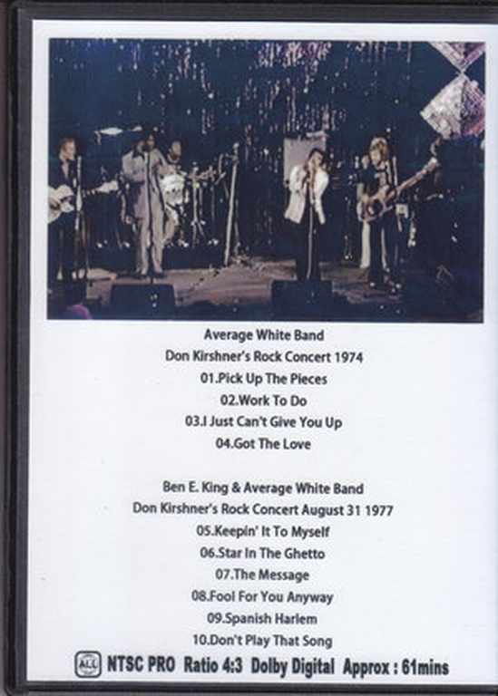 Average White Band,Ben E.King アヴェレージ・ホワイト・バンド/TV 1974