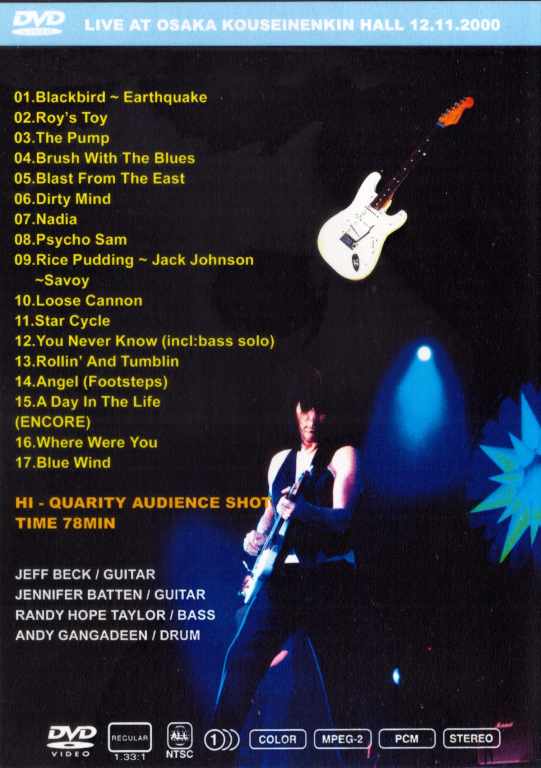 JEFF BECK ジェフ・ベック/JEFF HAD IT COMING OSAKA