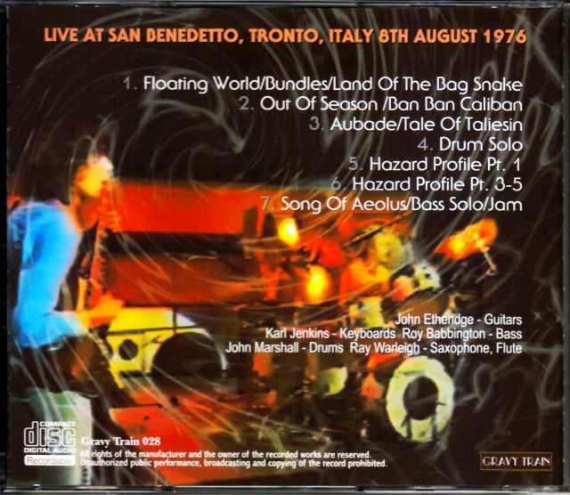 Soft Machine ソフト・マシーン/Italy 1976