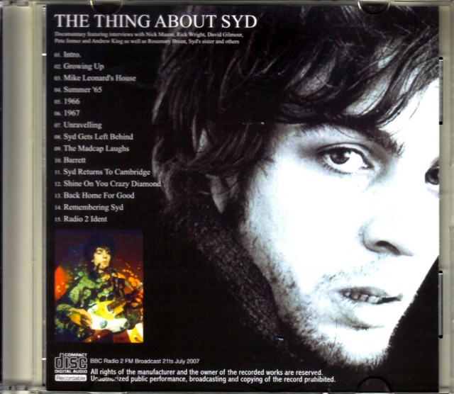 Syd Barrett シド・バレット/BBC FM Broadcast 2007