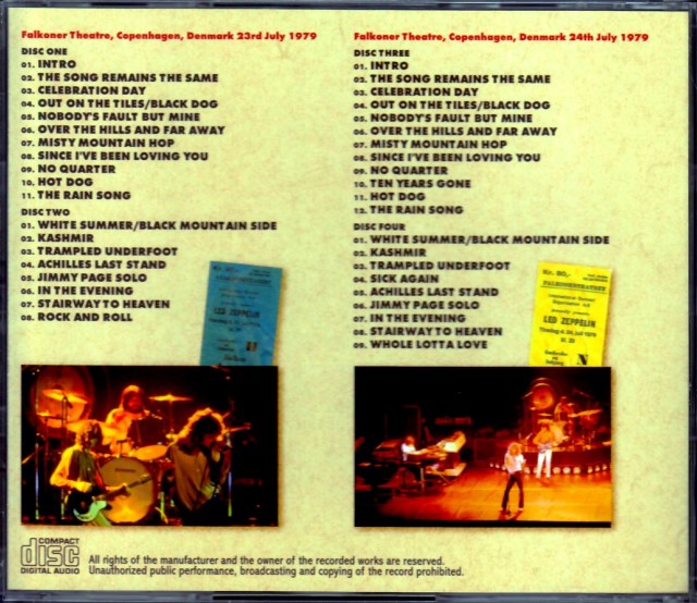 レッドツェッペリン　10点まとめ Led Zeppelin レッド・ツェッペリン/Tokyo,Japan 10.2.1972