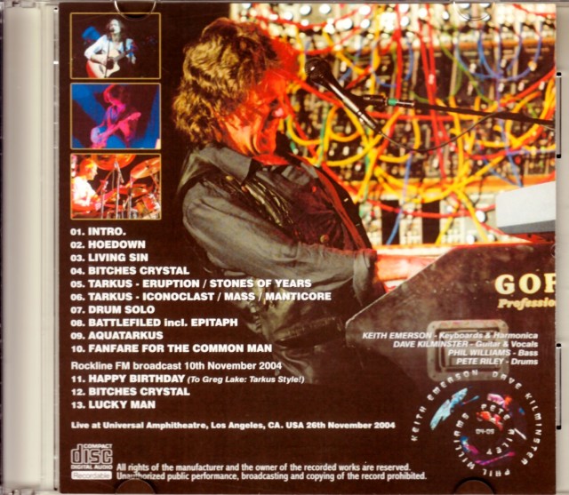 Keith Emerson Band キース・エマーソン/Ca,USA 2004