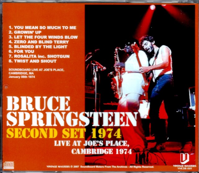 レアBruce Springsteen サインCD ブルーススプリングスティーン Bruce Springsteen ブルース・スプリングスティーン/Ma,USA 1974