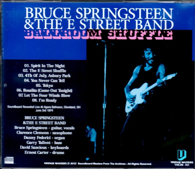 Bruce Springsteen ブルース・スプリングスティーン/Ohio,USA 1974