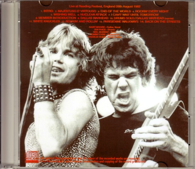 激レア ゲイリー・ムーア ポスター Gary Moore Gary Moore ゲイリー・ムーア/England,UK 1982 Audience