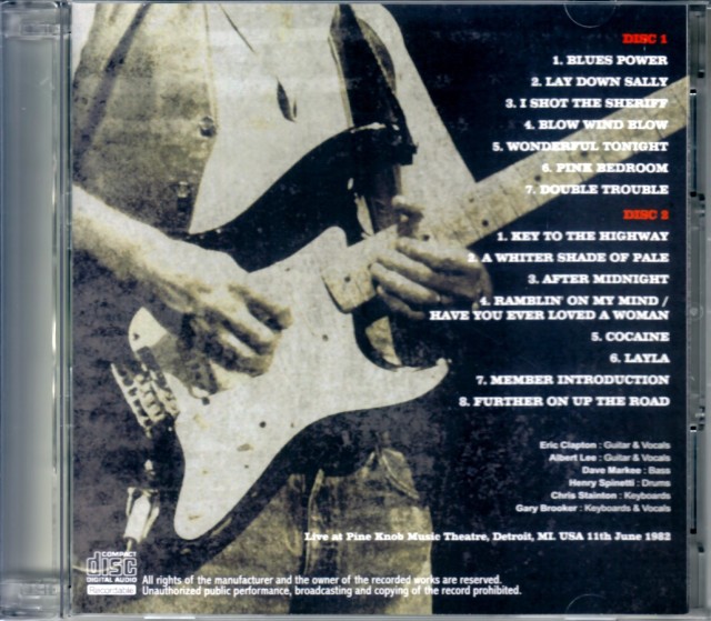 Eric Clapton ギターオークションカタログ　エリック・クラプトン Eric Clapton ギターオークションカタログ エリック・クラプトン