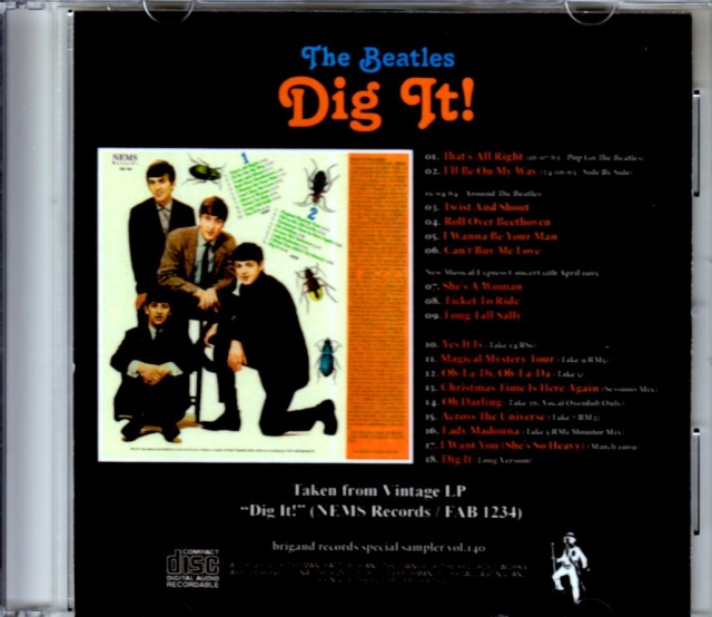 その他 LP Beatles Dig It! FAB1234 NEMS /00260 The Beatles – Dig It! – Vinyl (Green Marbled, LP, Unofficial