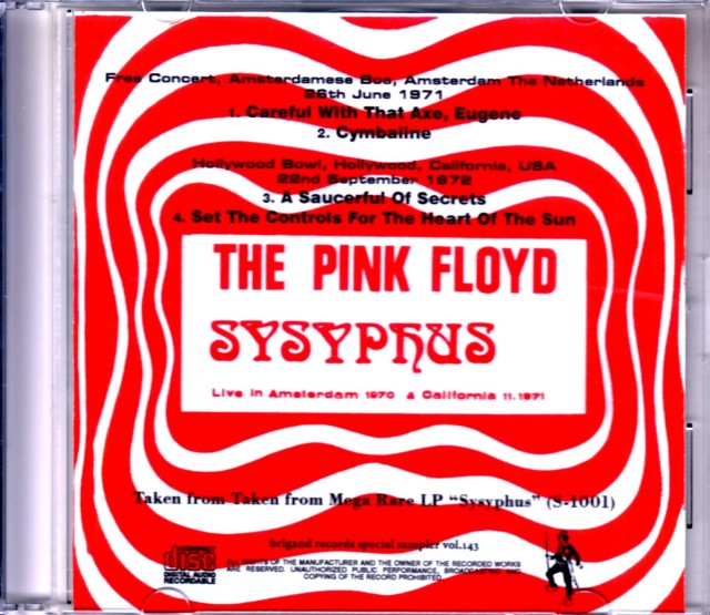 【LP/帯付】ピンク•フロイド / ピンク•フロイドの遺産　EMS-81600 PINK FLOYD AT POMPEII - MCMLXXII: BLU-RAY/PINK FLOYD/ピンク