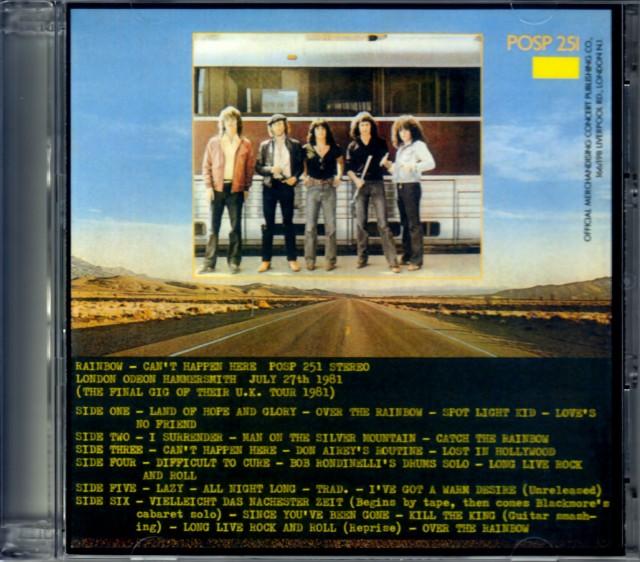 RAINBOW CAN'T HAPPEN HERE 3枚組レコード Rainbow レインボー/London,UK 7.27.1981 Original 3LP