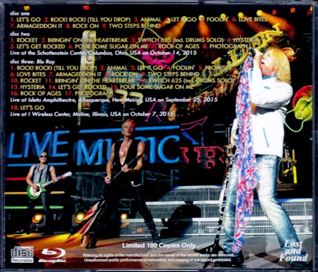 Def Leppard デフ・レパード/Ohio,USA & more