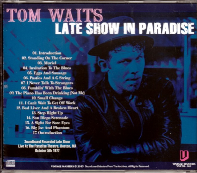 Tom Waits トム・ウェイツ/Massachusetts,USA 1977