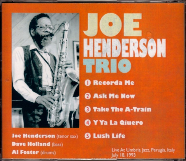Joe Henderson,Dave Hollans ジョー・ヘンダーソン/Italy 1993