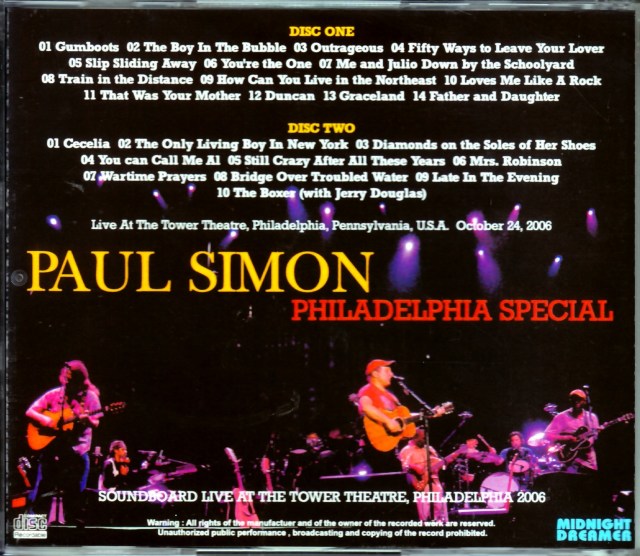 Paul Simon ポール・サイモン/PA,USA 2006