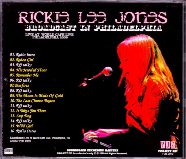 Rickie Lee Jones リッキー・リー・ジョーンズ/PA,USA 2009