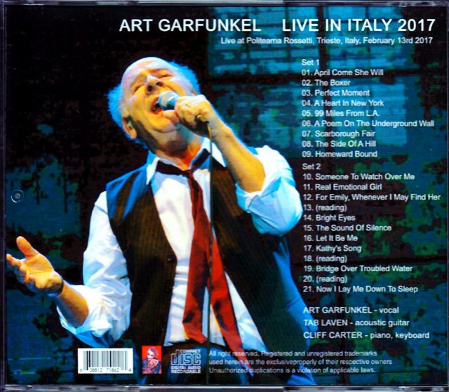Art Garfunkel 自筆サイン付 パンフレット チケット　ガーファンクル Art Garfunkel 自筆サイン付 パンフレット チケット