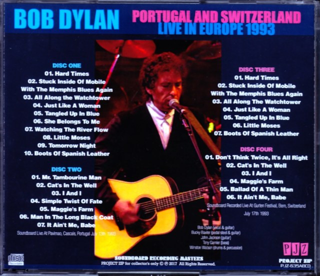 Bob Dylan ボブ・ディラン/Portugal 1993 & more