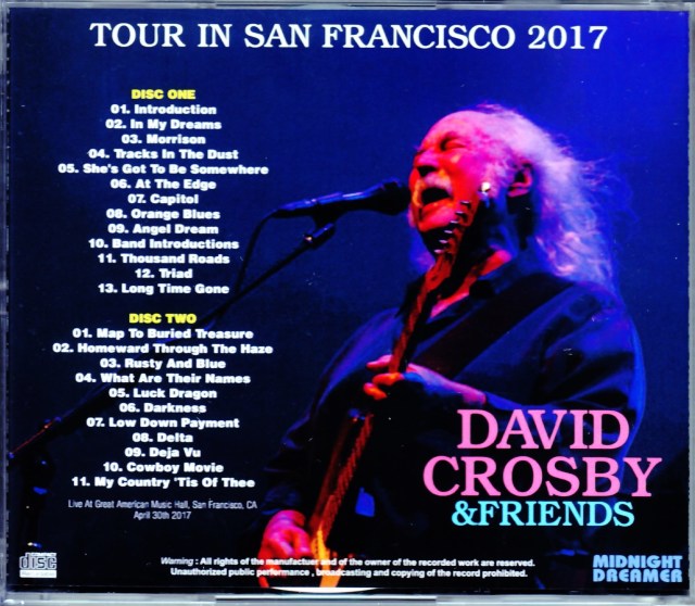 David Crosby デヴィッド・クロスビー/CA,USA 2017