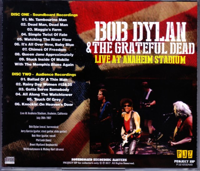 Bob Dylan,Grateful Dead ボブ・ディラン/CA,USA 1987
