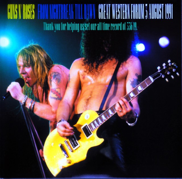 GUNS N' ROSES ガンズアンドローゼズ 1991年LAフォーラム CD Guns N' Roses ガンズ・アンド・ローゼス/CA,USA 8.3.1991