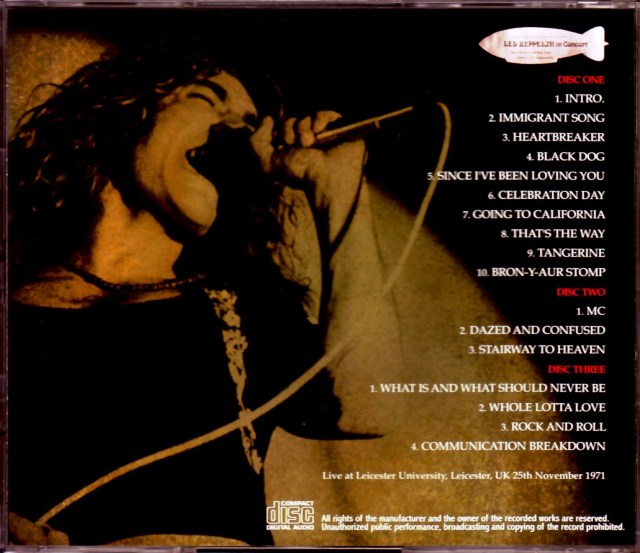 Led Zeppelin レッド・ツェッペリン/UK 1971 Another Ver.