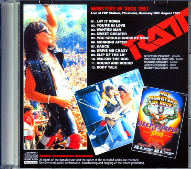 Ratt ラット/Germany 1987