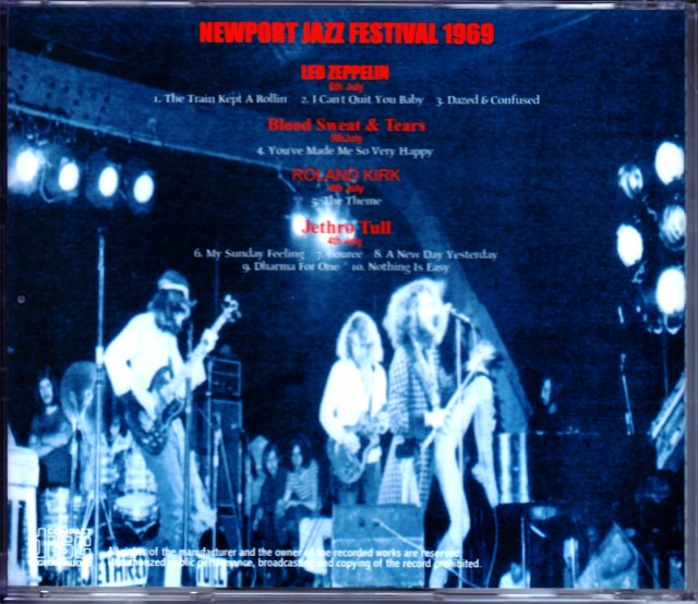 ツェッペリン/JAZZ-NEWPORT JAZZ FESTIVAL 1969