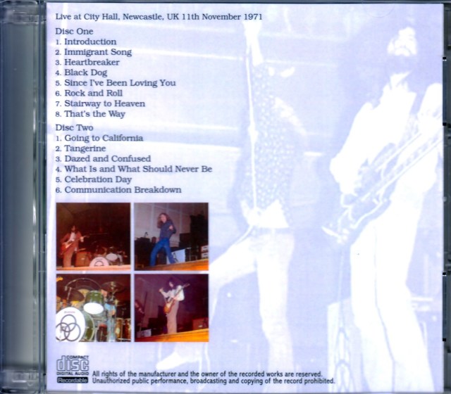 Led Zeppelin レッド・ツェッペリン/UK 11.11.1971