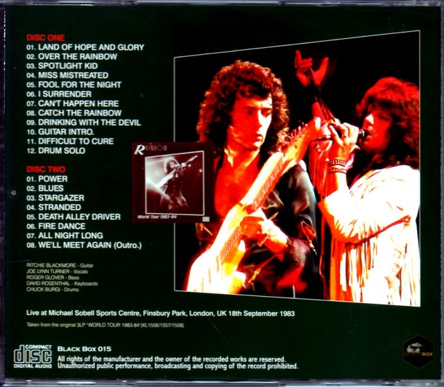 Rainbow レインボー/London,UK 9.18.1983