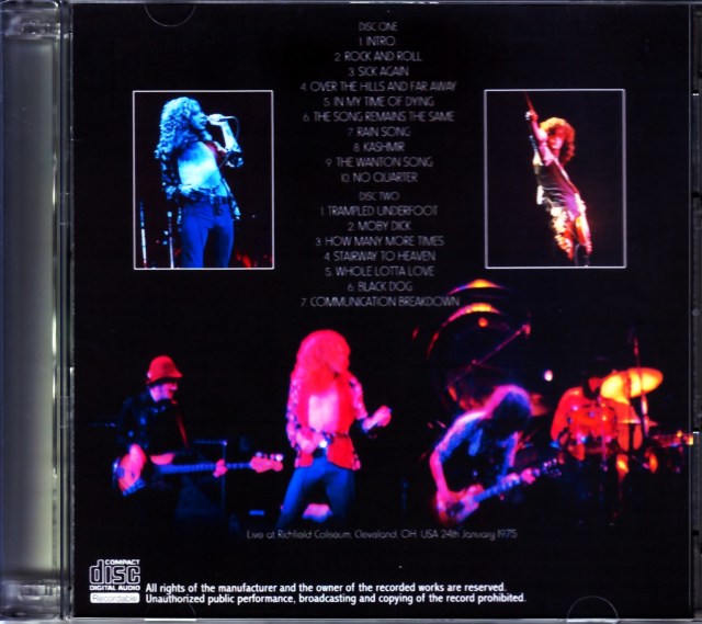 LED ZEPPELIN IN CONCERT レッド ツェッペリンCD 2枚組 Led Zeppelin レッド・ツェッペリン/London,UK 5.17.1975 Source