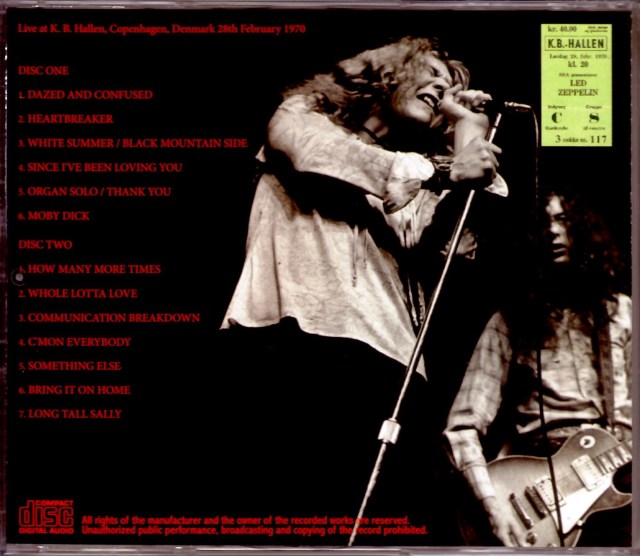 Led Zeppelin レッド・ツェッペリン/Denmark 1970 Upgrade