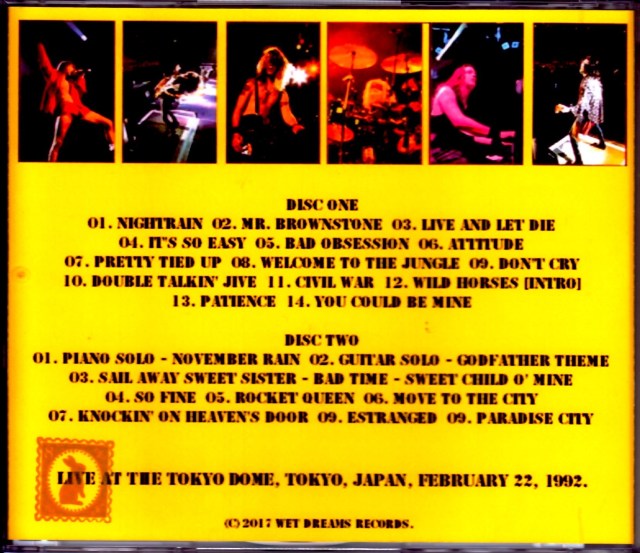 Guns N' Roses ガンズ・アンド・ローゼス/Tokyo,Japan 1992