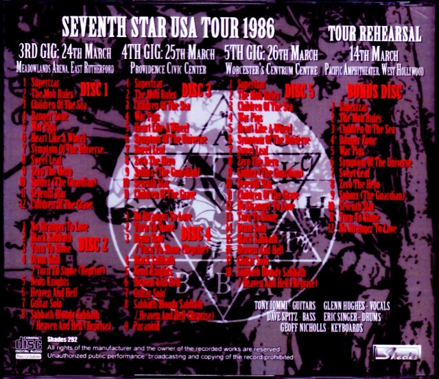 洋楽 BLACK SABBATH/ TURN TO GLENN/ USA 1986 洋楽 BLACK SABBATH/ TURN TO GLENN/ USA 1986 洋楽 BLACK