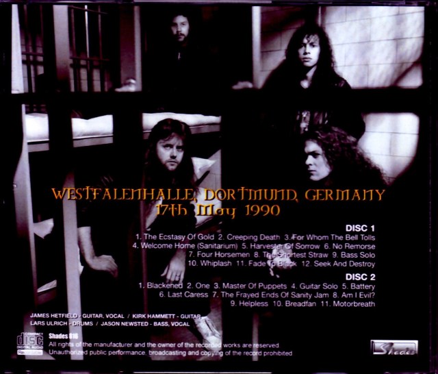 Metallica メタリカ/Germany 1990