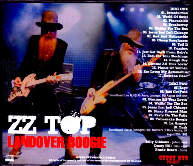 ZZ Top ZZ・トップ/MD,USA 1994 & more