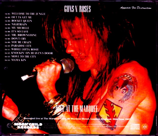 Guns N' Roses ガンズ・アンド・ローゼス/London,UK 2.28.1987