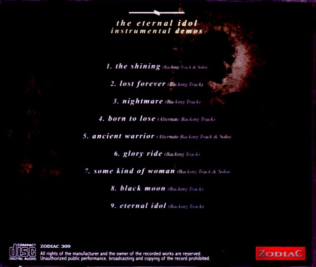 Black Sabbath ブラック・サバス/The Eternal Idol Unreleased Demos