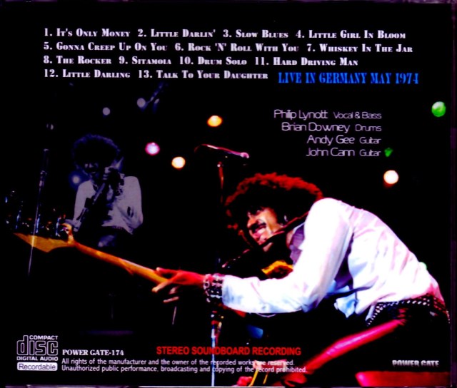 Thin Lizzy シン・リジィ/Germany 1974
