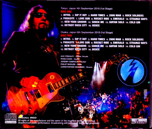 Ace Frehley エース・フレーリー/Tokyo,Japan 2018 & more
