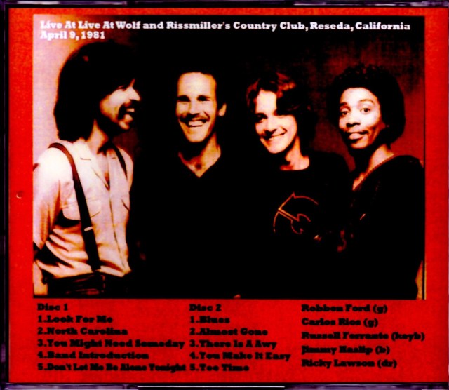 Robben Ford ロベン・フォード/CA,USA 1981