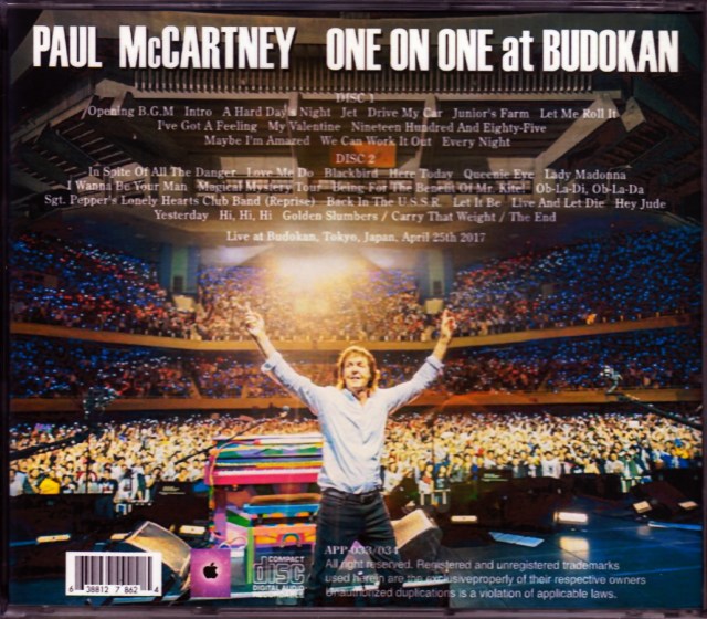 Paul McCartney ポール・マッカートニー/Tokyo,Japan 4.25.2017