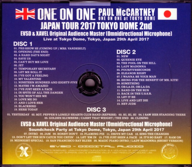 Paul McCartney ポール・マッカートニー/Tokyo,Japan 4.29.2017 & SC
