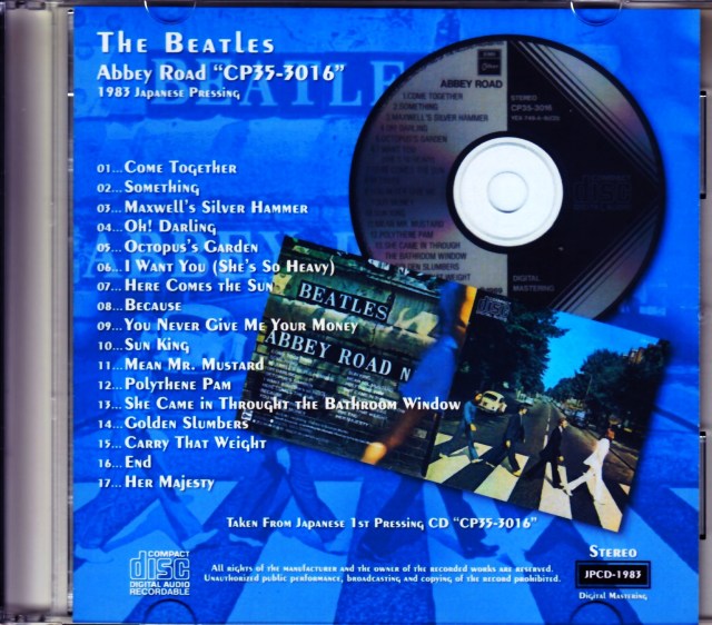 Beatles ビートルズ/Abbey Road 1983 Japanese Pressing