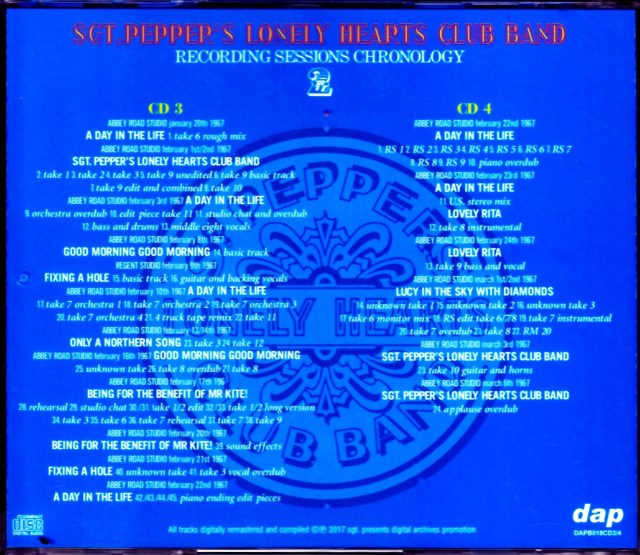 ビートルズ／サージェントペパーズ‥　レコーディングセッションクロノロジー123 183343042_o2.jpg?