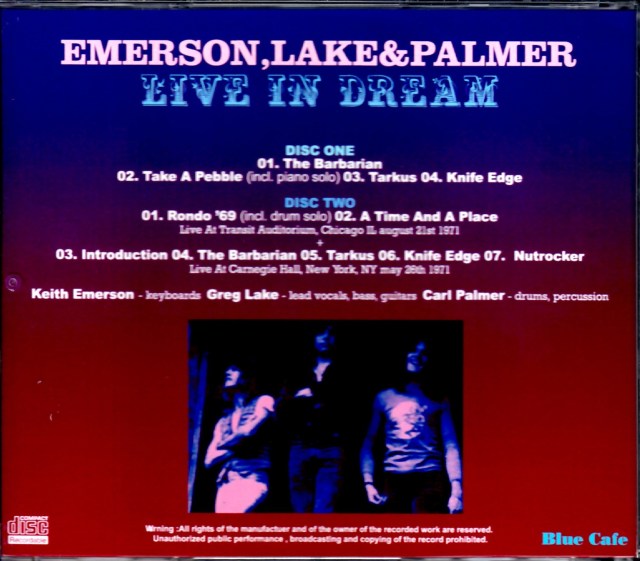 EL & P Emerson Lake & Palmer エマーソン・レイク・アンド