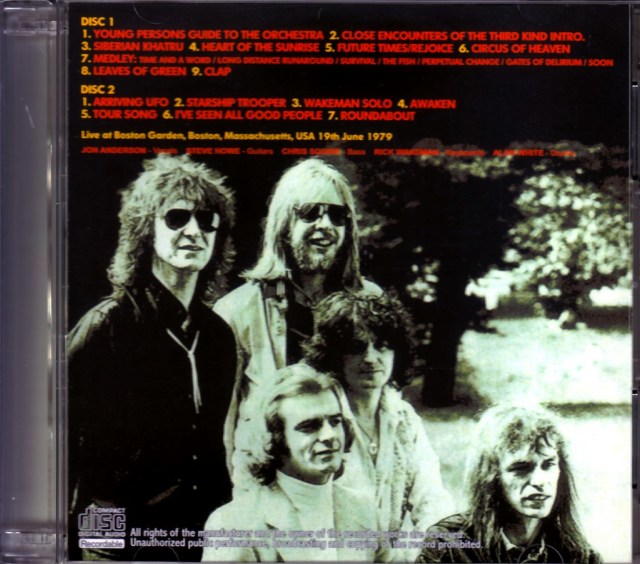 Yes イエス/MA,USA 1979 Remaster