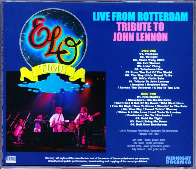 ELO Electric Light Orchestra/Netherlands 1982