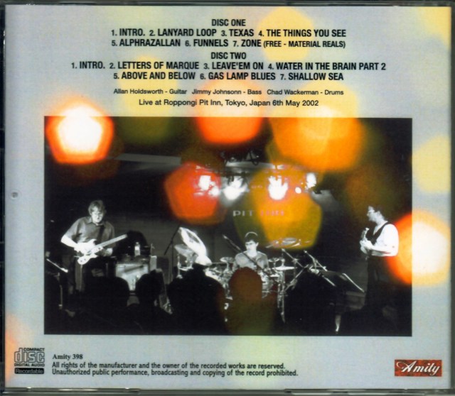 Allan Holdsworth アラン・ホールズワース/Tokyo,Japan 5.6.2002